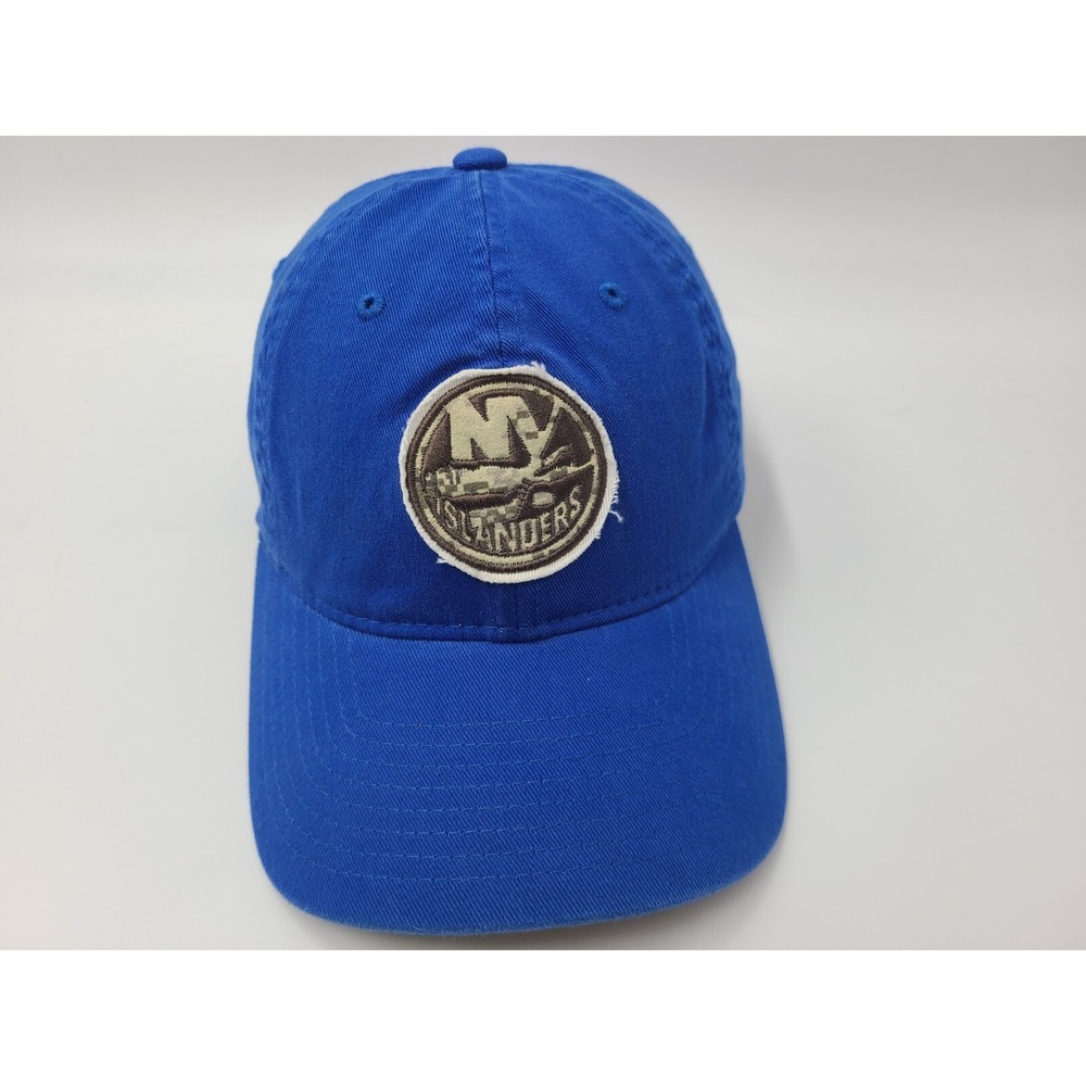 New York‎ Islanders Digital Camo Reebok Flex Fitted (Seems M-L) Hat Cap NHL Blue